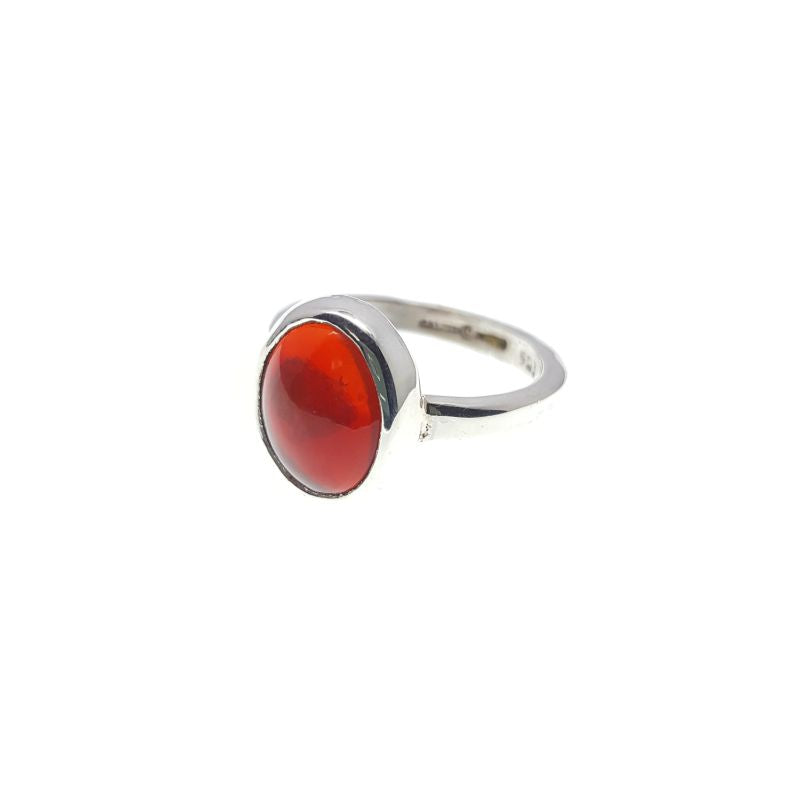 Anillo de Ópalo de Fuego Plata 925 Talla 5 Mod 1504 - Caleidoscopio