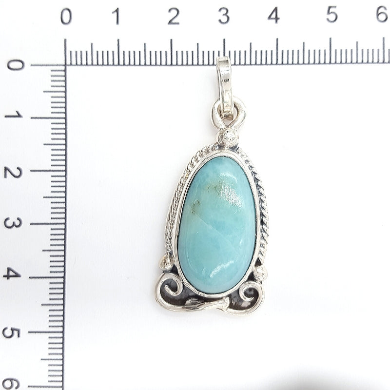 Dije de Larimar en Plata 925 Mod. 1757 - Caleidoscopio