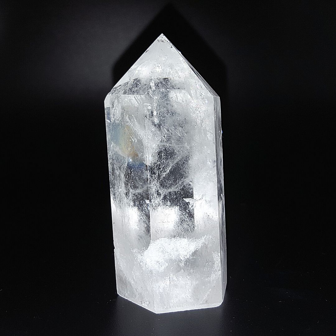 Cuarzo Blanco Cristal Punta Generador 121 - 138 g *7 cm altura