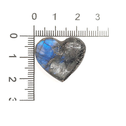 Corazón Labradorita Azul 2 cm