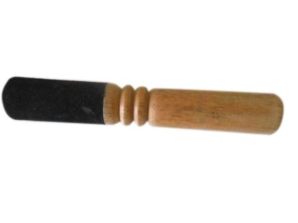Baqueta de madera con gamuza de 18 cm para cuenco tibetano - Caleidoscopio