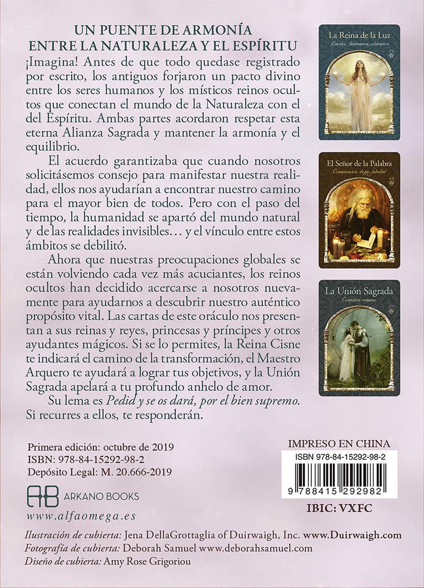 Sabiduría de los Reinos Ocultos / Cartas Oráculo en Español