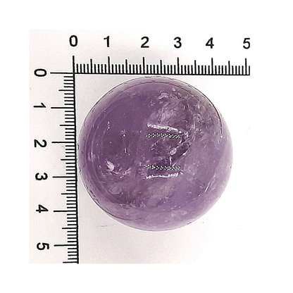 Esfera de Amatista de 3.8  a 4 cm de diámetro. 80 g