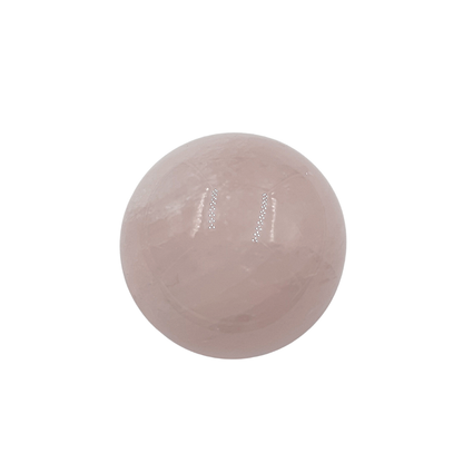 Esfera de Cuarzo Rosa  de 3 a 3.3 cm de diámetro.