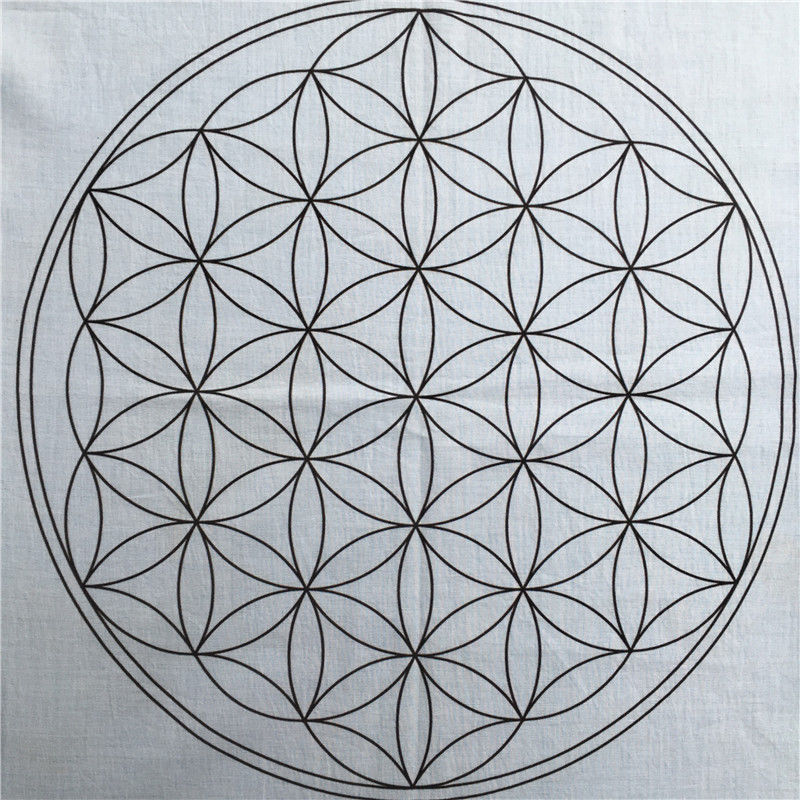 Flor de la Vida. Mantel para Rejilla de Cristales / Crystal Grid - Caleidoscopio