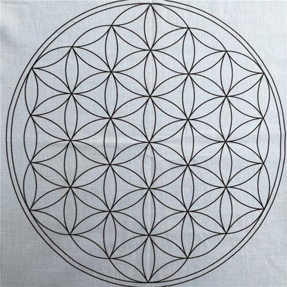 Flor de la Vida. Mantel para Rejilla de Cristales / Crystal Grid - Caleidoscopio