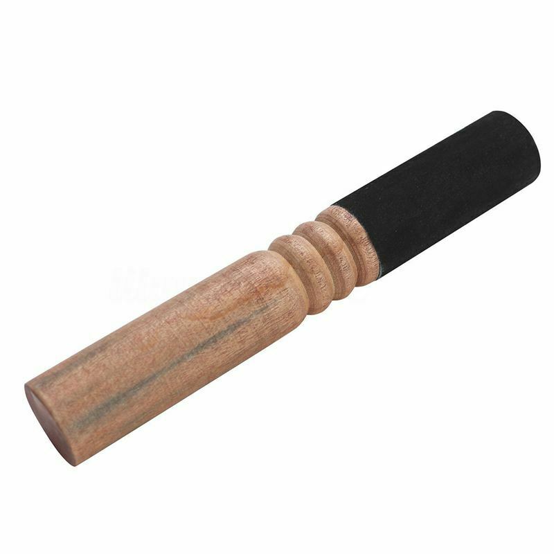 Baqueta de madera con gamuza de 18 cm para cuenco tibetano - Caleidoscopio