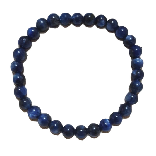 Pulsera Cianita Azul de 6 mm. - Caleidoscopio